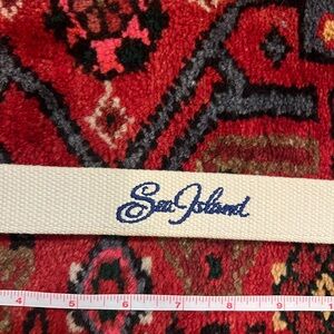 Peter Millar Cream and Blue Belt